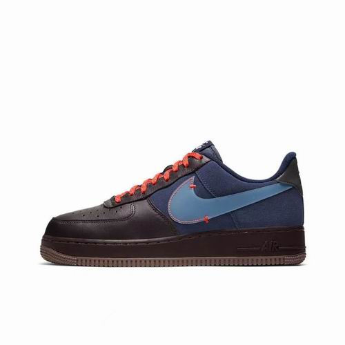 Cheap Nike Air Force 1 Black Blue Red Shoes Men and Women-84